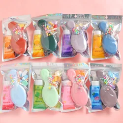 Simulated Cream Glue DIY Comb Hairpin Fruity Cream Glue Material Package Children's Handmade Hair Resin Accessories for Girls