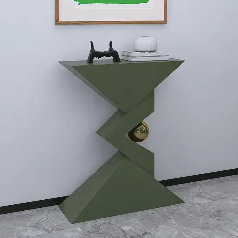 entrance to the house is extremely narrow, the corridor is against the wall, entrance table is minimalist, high-end
