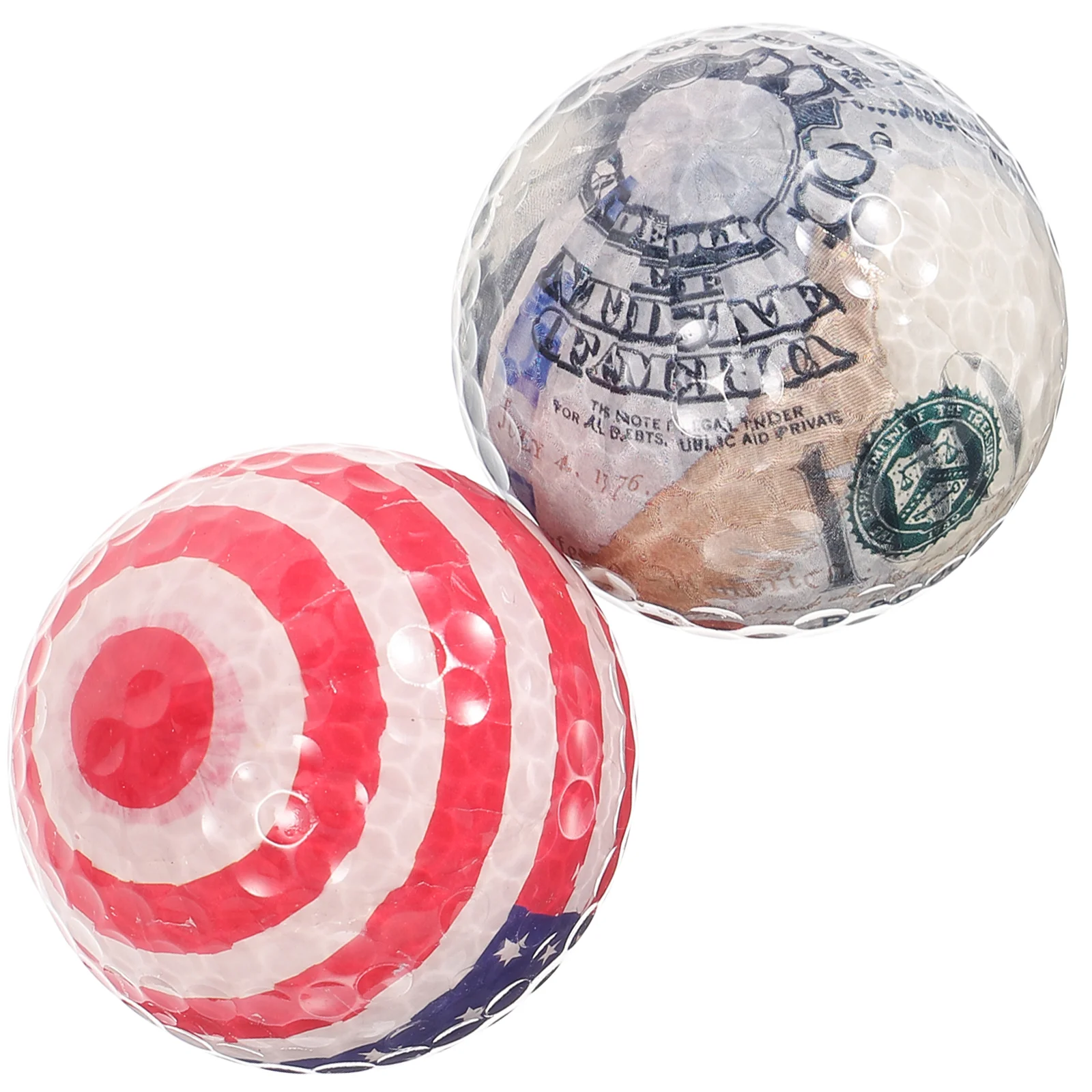 Bola colorida da prática do golfe, Ajudas do treinamento do golfe, Bolas coloridas internas, acessórios do divertimento, senhorita, 2 pcs