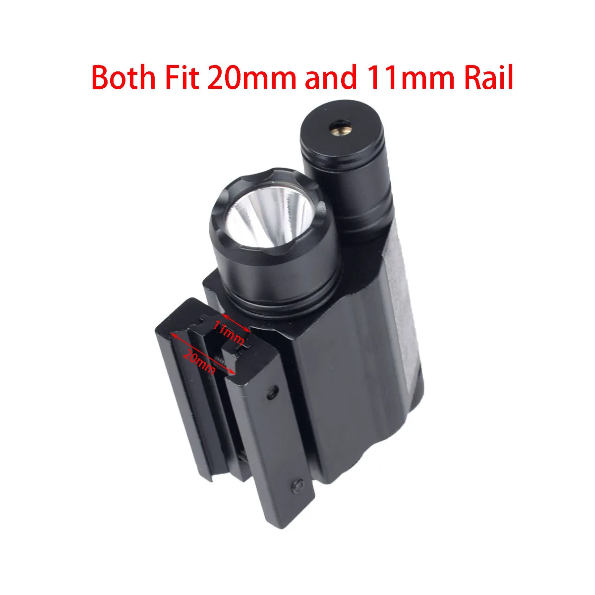 Imagem -03 - Tactical Red And Green Dot Laser Led Strobe Light Arma Lanterna Fit 11 mm 20 mm Picatinny Rail Mount Caça Pistol Scout Torch