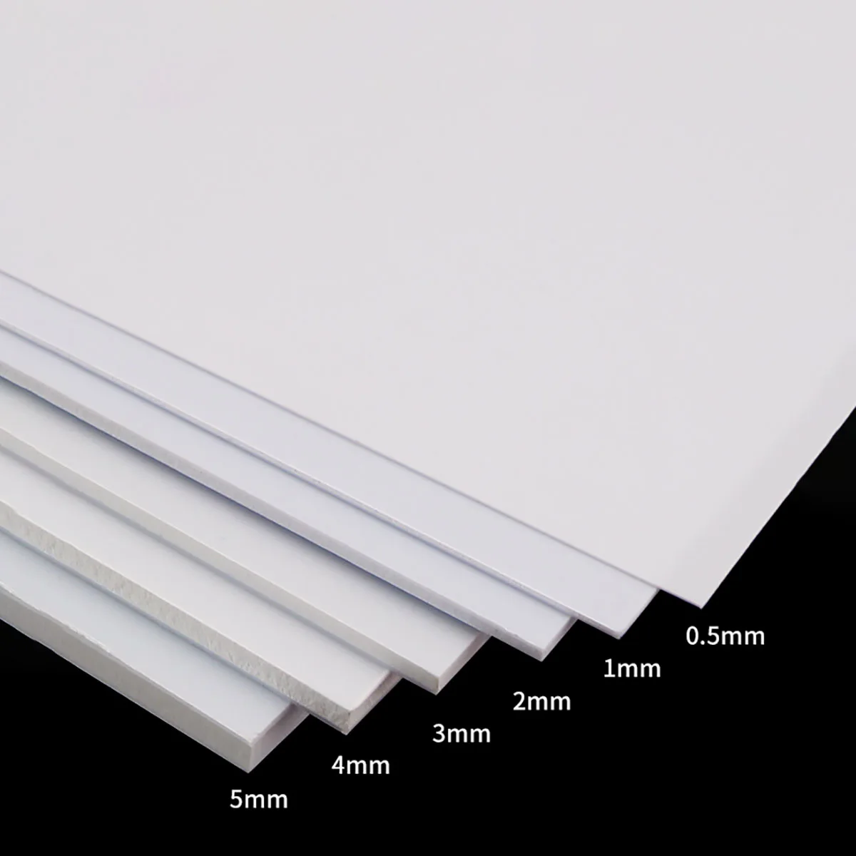 

0.5/0.8/1/1.5/2/3/4/5mm White ABS Plastic Sheet Plastic DIY Model Making Material 10x20cm 20x20cm 20x30cm 25x30cm 30x50cm