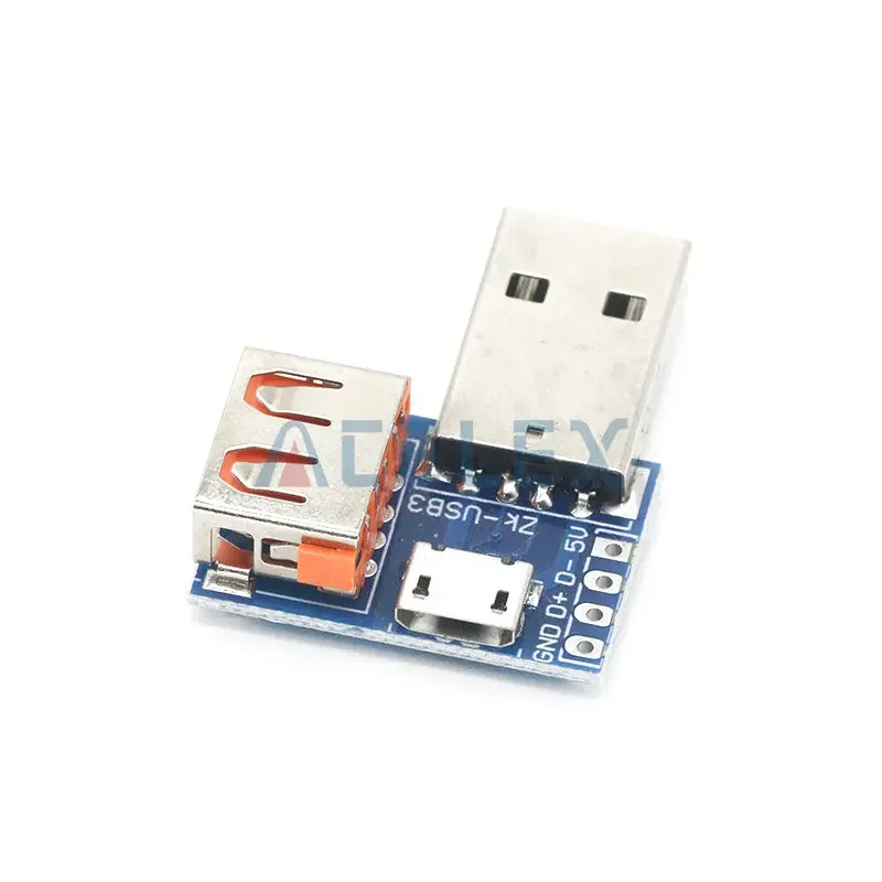 USB Head Switchboard Male USB Connector to Type-c Micro USB Female USB 2.54-4P transfer test board USB adapter plate XY-USB4