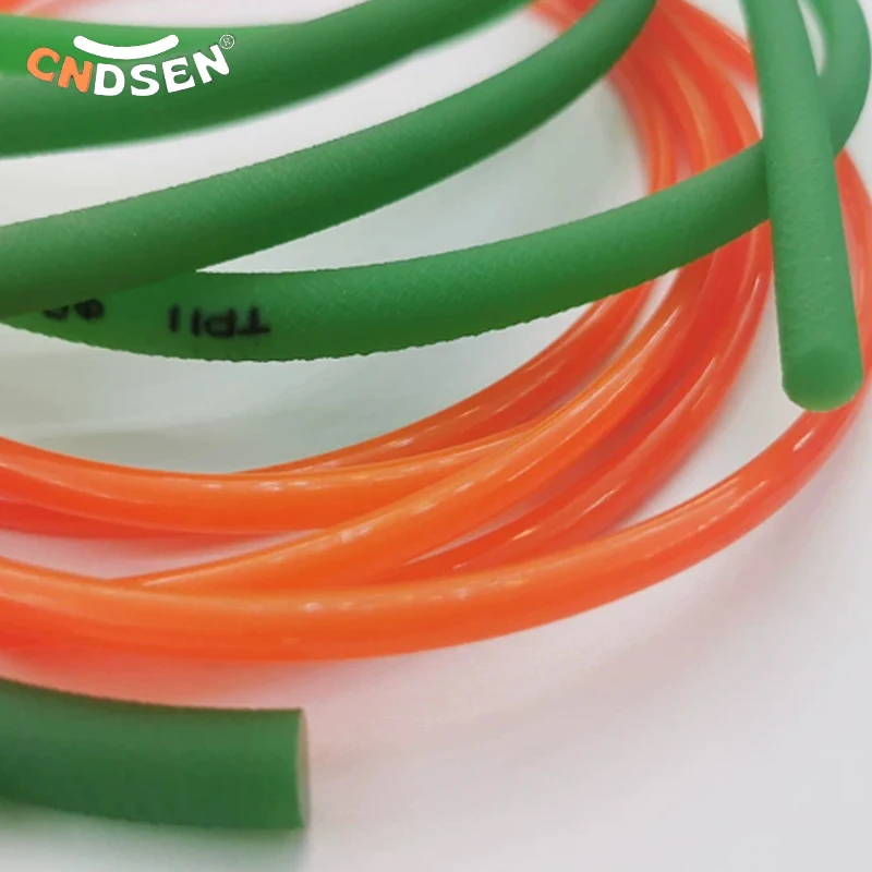 Diameter 2 2.5 3 3.5 4 5 6 7 8 10 12mm Green/Red Meltable PU Drive Belt Round Polyurethane Conveyor Strip