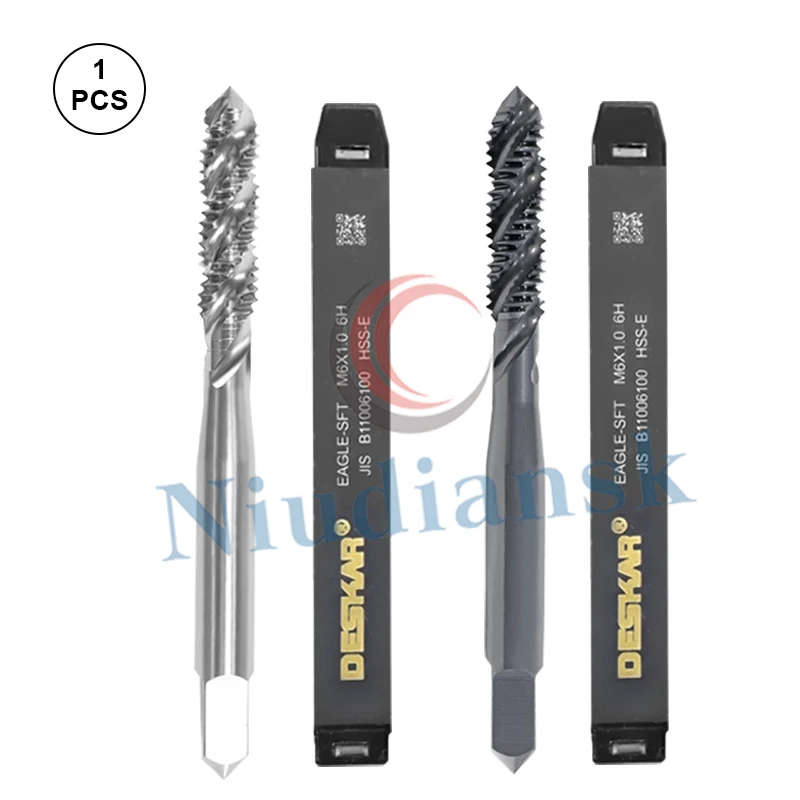CNC Lathe Spiral Tip Tap M3/M4/M5/M6/M8/M10/M12 Machining Center Tip Straight Groove Drill Bit Vacuum Quenching Coating Process