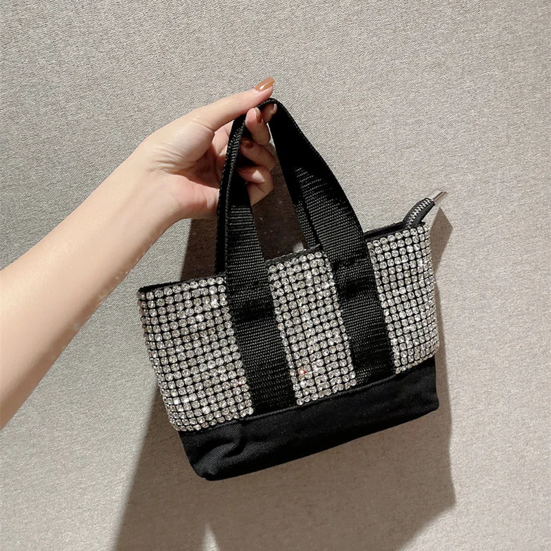 Diamond Bag Women's Bag 2023 New Autumn And Winter All-around Bag One-shoulder Messenger Tote Bag Evening Clutch Bag