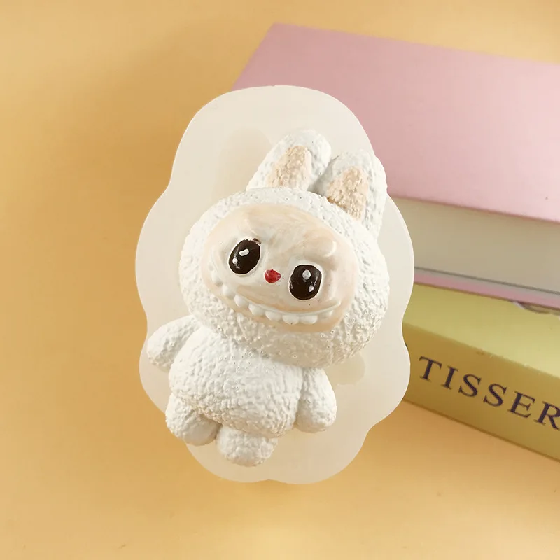 شخصيات كرتونية قالب من السيليكون فندان كعكة بالشيكولاتة قالب ديكور الجص الصابون شمعة قوالب اليدوية اسفنجي ضغط أدوات لعبة #2