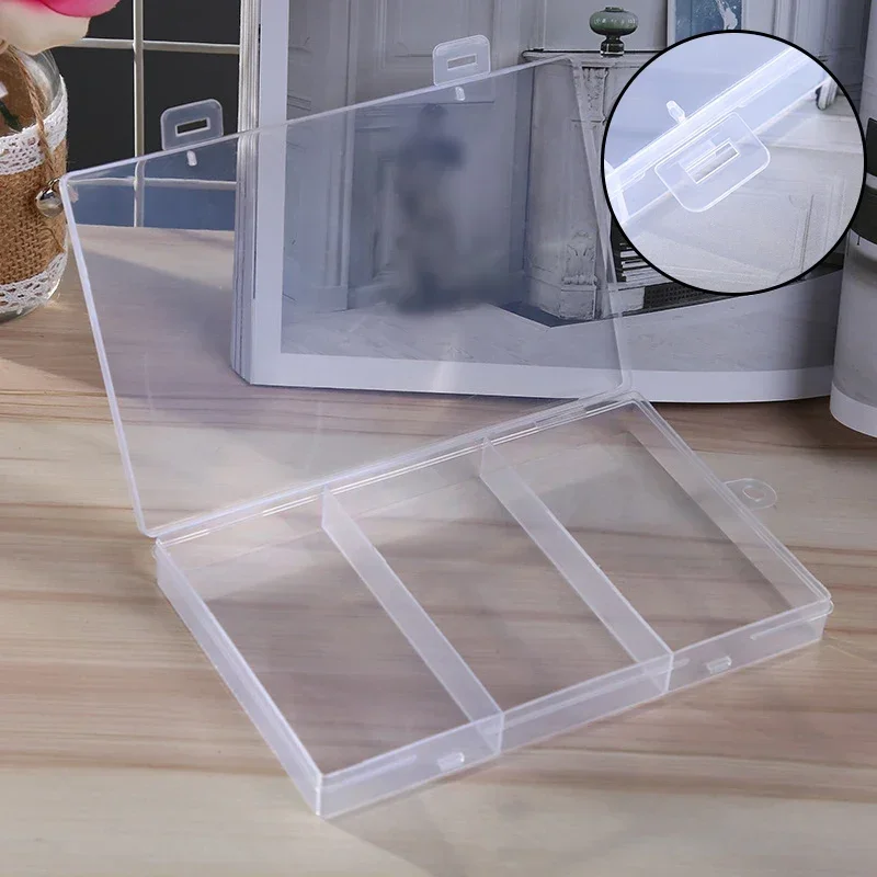 3 Grids Compartment Plastic Storage Box Jewelry Earring Bead Screw Holder Case Display Organizer Container USEFUL