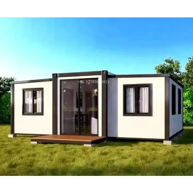 40ft Luxury Prefabricated Module Home Shipping Living Expandable Container Houses with Bathroom and Kitchen for Sale