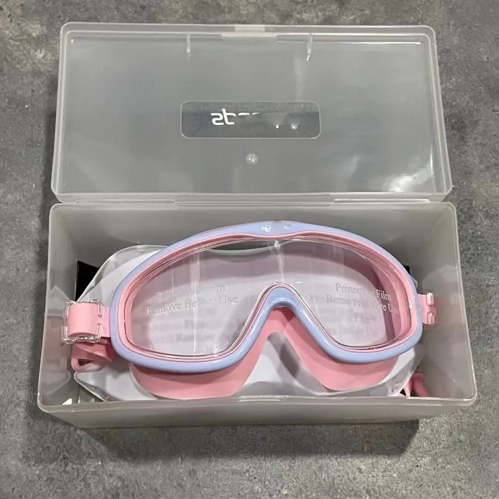 نظارات سباحة مقاومة للماء للأطفال ، معدات بلاستيكية شفافة ، نظارات مضادة للضباب للسباحة ، جديدة