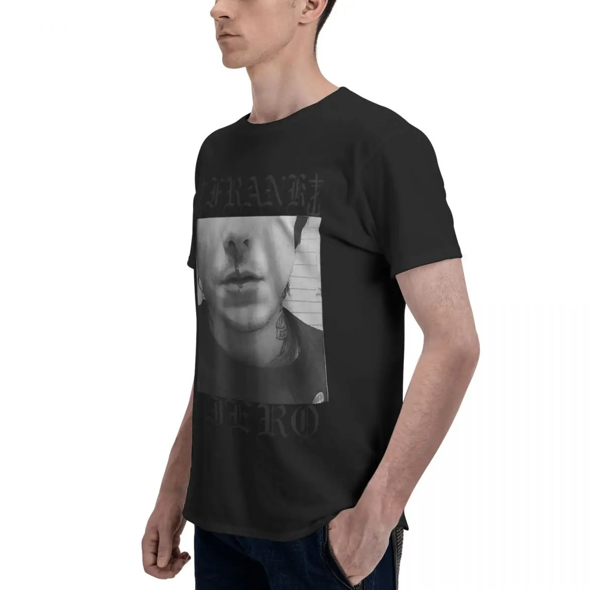 Frank Iero 1 100% قطن ملابس مريحة تسمح بمرور الهواء جديدة في بلايز وتي شيرتات تي شيرت رجالي #5