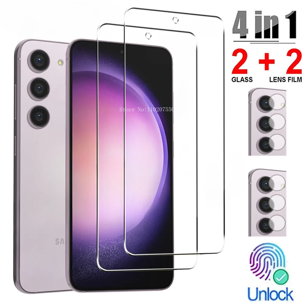 2N2 anti-patlama koruyucu cam Samsung S24 için Ultra S23 S22 artı koruyucu Lens filmi Samsung S20 S21 S23 FE hızlı kargo