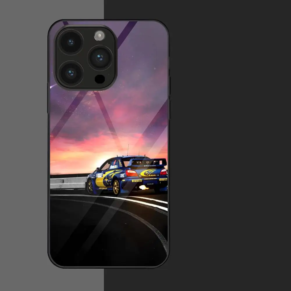 The Cars S-Subaru-er MAISTO Phone Case Glass Phone Case For Iphone 16 15 14 13 11 12 Pro Max Xr X Xs 8 7 Plus