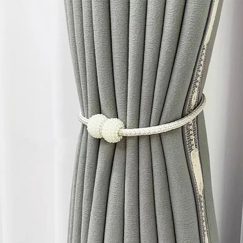 Pearly magnet curtain tie curtain strap holder tie back curtain curtain decoration magnetic 5PCS