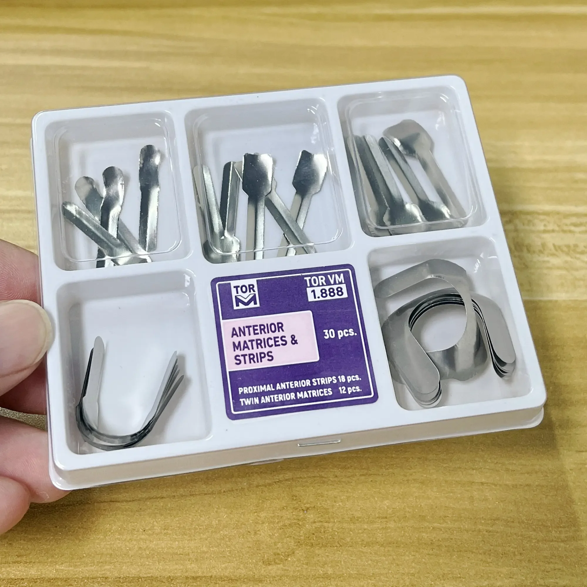 Dental Proximal Anterior Strips 1.888 Matrices Matrix Systems TOR Dental Materials