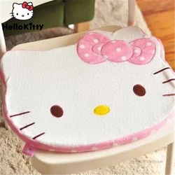 Sanrio-cojín suave de Hello Kitty para niños y adultos, cojín de dibujos animados Kawaii para el hogar, silla de oficina, asiento de estudiante, silla de ordenador