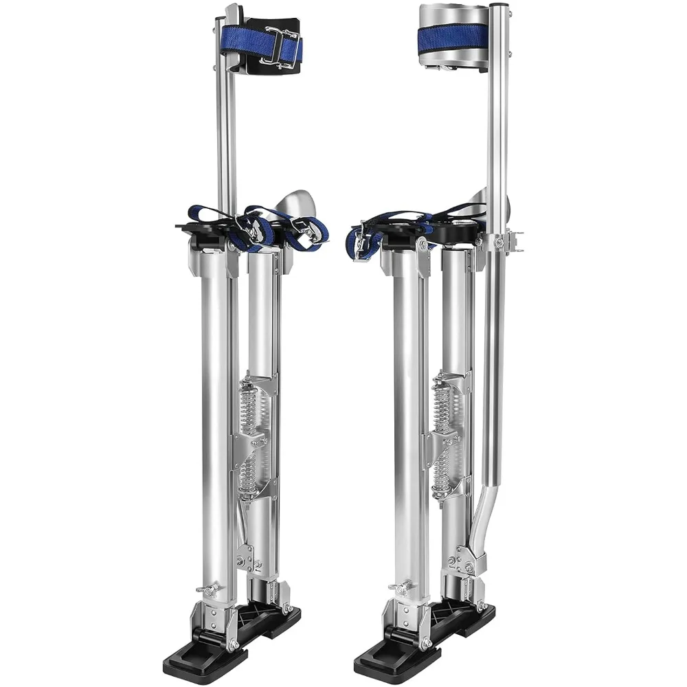 Drywall Stilts for Adults Height Adjustable Aluminum Work Stilts for Sheetrock Drop Ceiling Painting Exterior Wall