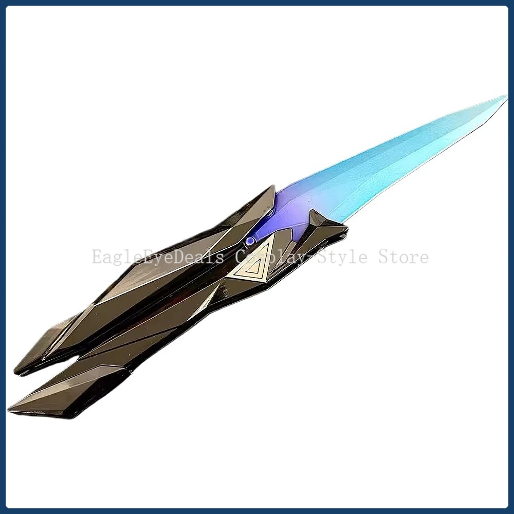 Accessoire de Cosplay de jeu animé, modèle bleu violet, pliable, périphérique de jeu, ornement Cool, jouet en plastique, jeu de rôle de carnaval d'halloween