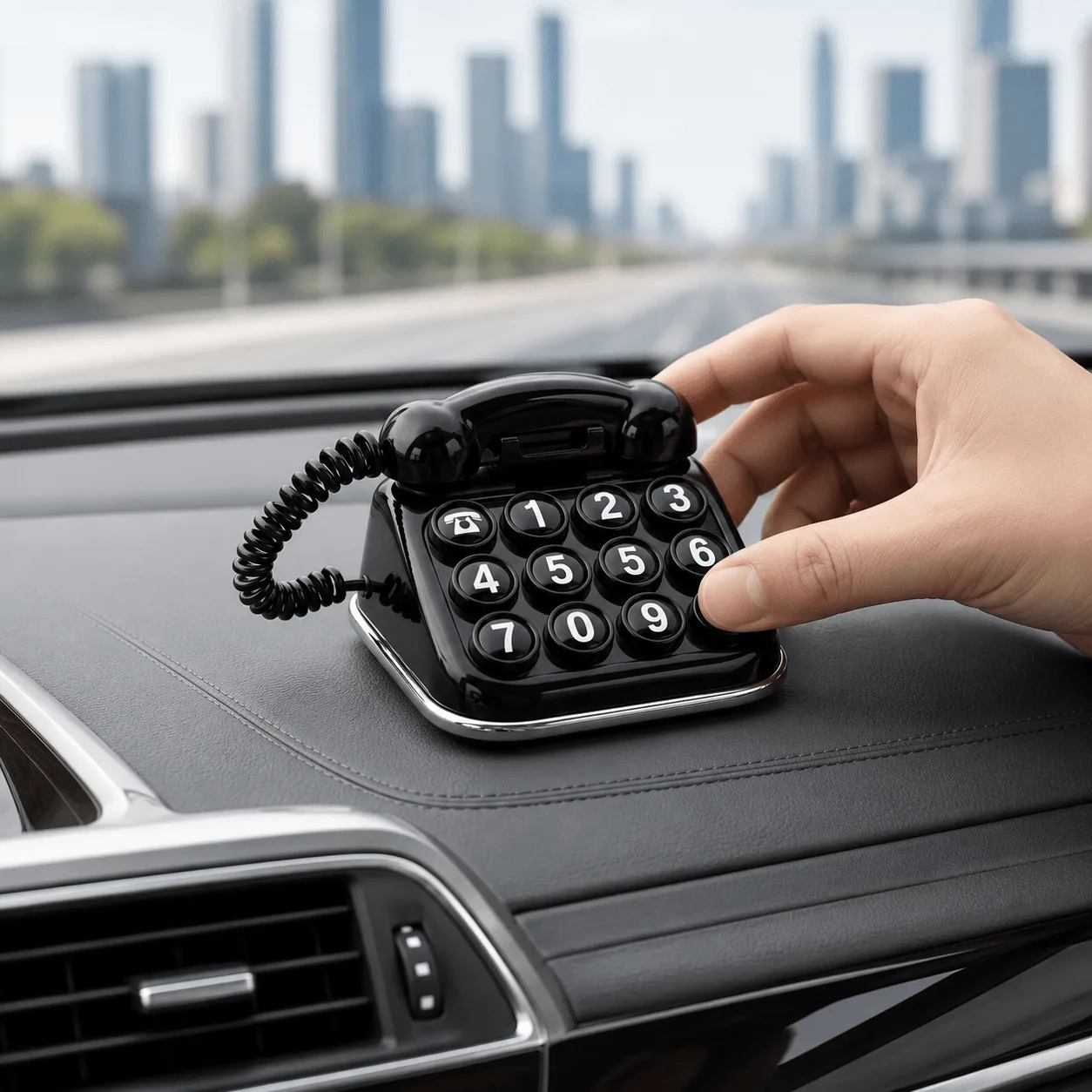 Interior Design Software - Vintage Creative Temporary Car Parking Phone