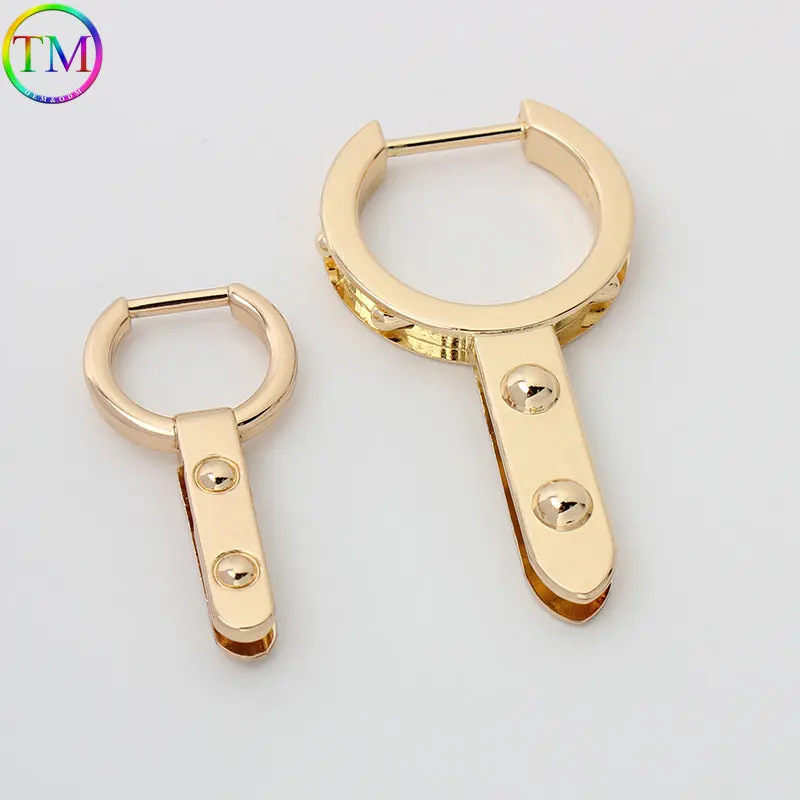 Hebillas de Metal para bolso, Clip lateral, conector de puente de arco, gancho de anclaje lateral para bolso, cinturón, correa, accesorios de