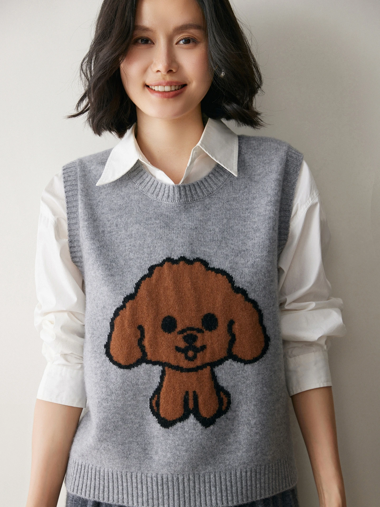 Automne hiver nouveau Sle tricoté laine Camere gilet femmes rond Ne Svel aérien pull chinois Faion trajet Sle