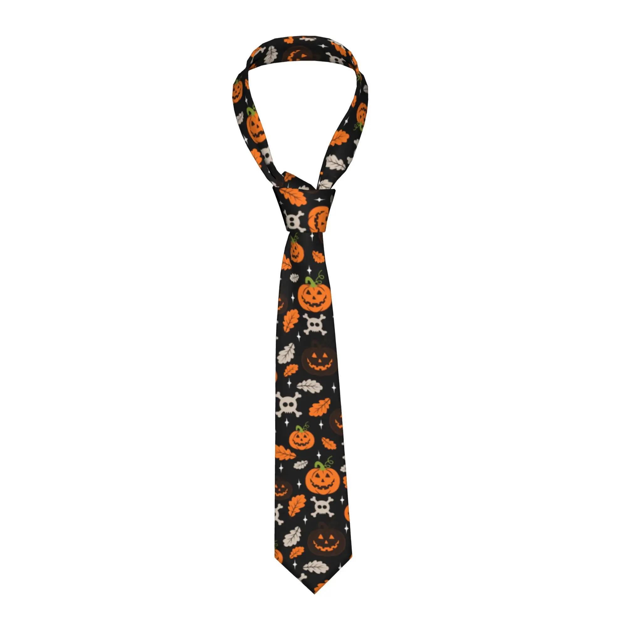 Halloween Pumpkins Neckties Men Women Fashion Classic  Neck Ties for Mens Suits Accessories Cravat