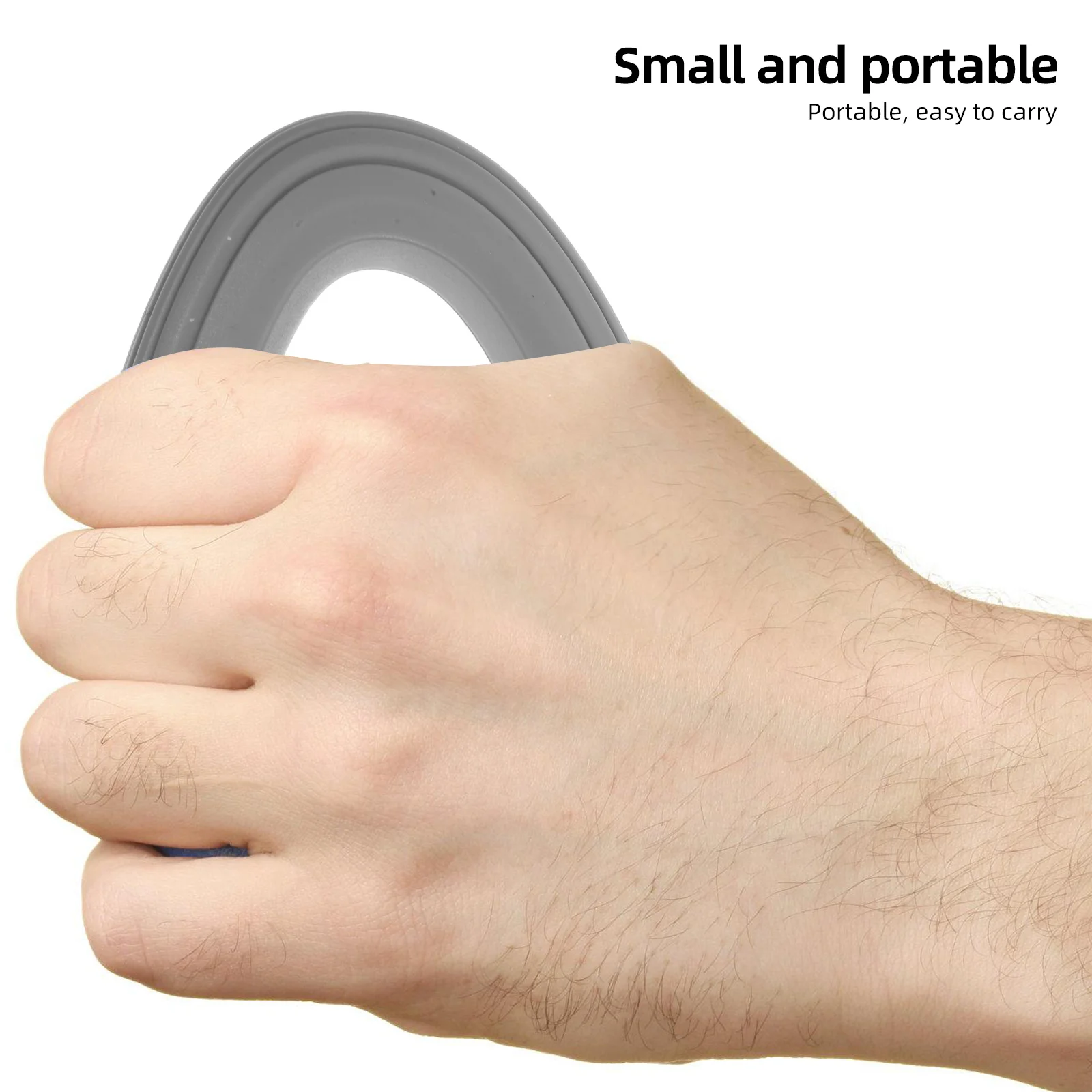 1 قطعة 50 جنيه رمادي قبضة اليد المقوي الصلبة سيليكون قوة المعصم المدرب للاعبي الغولفين التنس اللاعبين الموسيقيين المتسلقين اليد #3