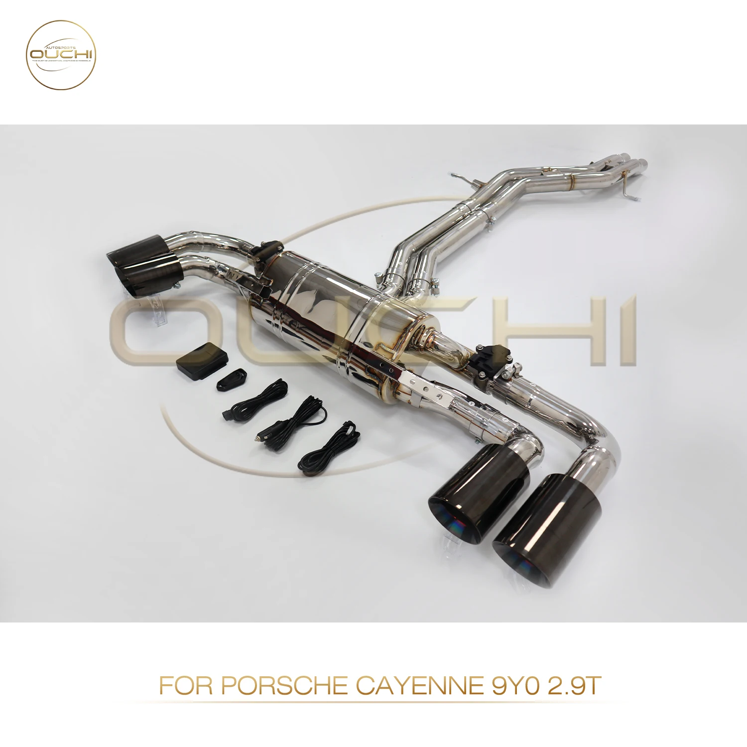 

OUCHI Exhaust System Stainless Steel Performance Catback for Porsche cayenne 9YO 2.9T 2019+ Muffler With Valve