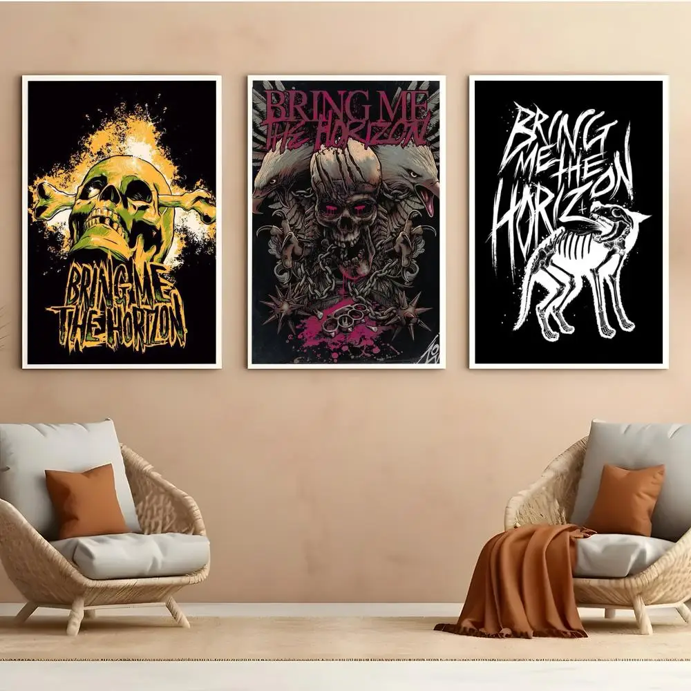 Rock Band B-Bring Me The H-Horizon Poster HD Anime Hot Theme Singer/OST/Movie-Waterproof Self-Stick Home Decor