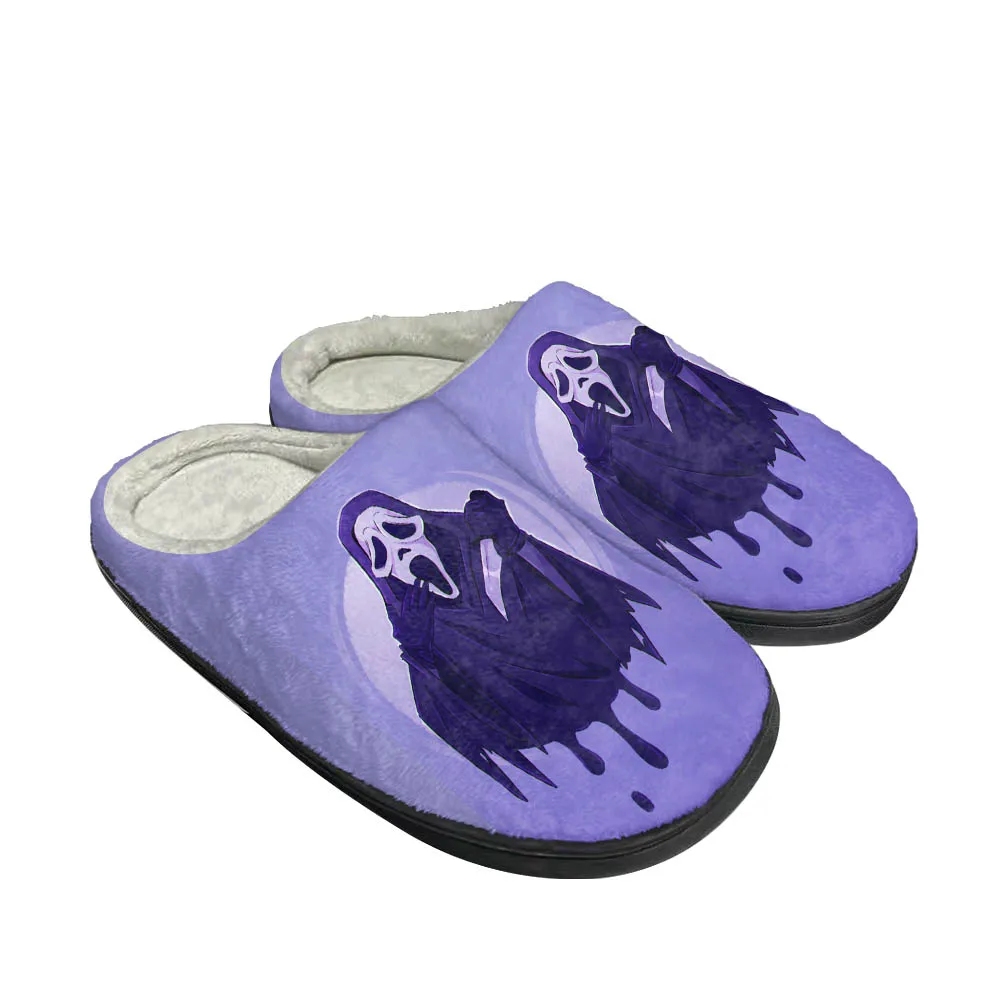 Hot Cool Ghostface Fashion Cotton Custom Slippers Mens Womens Sandals Plush Casual Keep Warm Shoes Thermal Comfortable Slipper