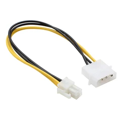 4Pin CPU Power supply to IDE Port Extension Cord Cable Desktop 4 pin ATX 12V P4 Power Male to Molex male Connector Cable 20cm