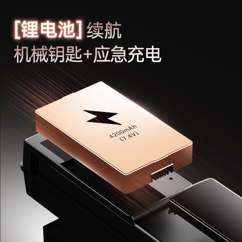 Bloqueio automático de impressão digital doméstico anti-roubo porta reconhecimento facial fechadura inteligente bloqueio de senha eletrônica