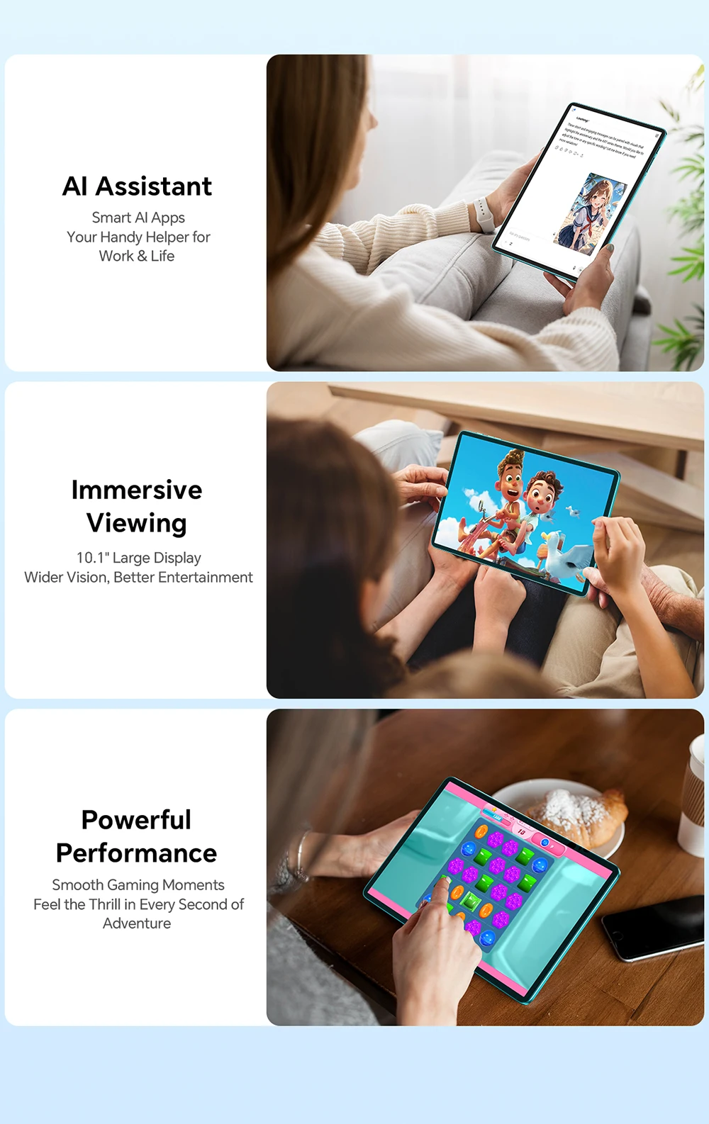 Teclast P33Case 10.1" Tablet Android 15 9GB(3+6GB) RAM 64GB ROM Allwinner A333 P33 Case/Keyboard/Mouse/Stylus/Headphone 6000mAh