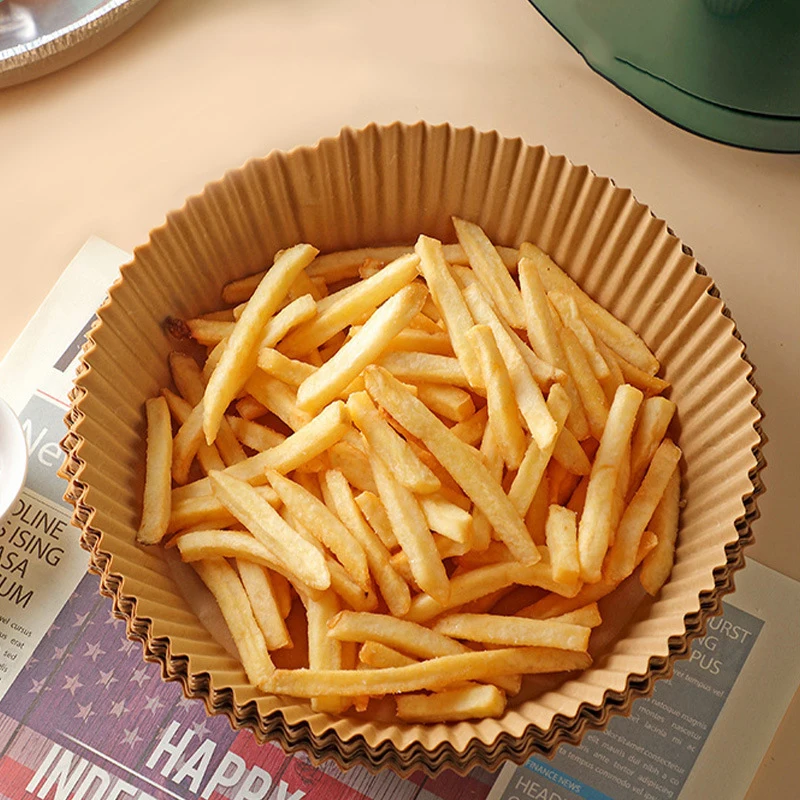 100PCS Air Fryer Special Fryer Paper Greaseproof Paper Round Blotter Baking Paper Kitchen Greaseproof image 3