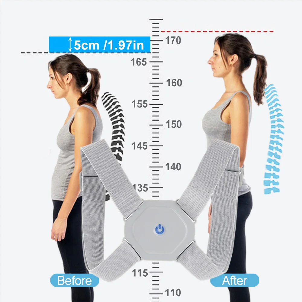 Smart Back Correction Belt Adjustable Shoulder Strap Children Sitting Posture Corrector Device Anti-off Back Protect Eyesight