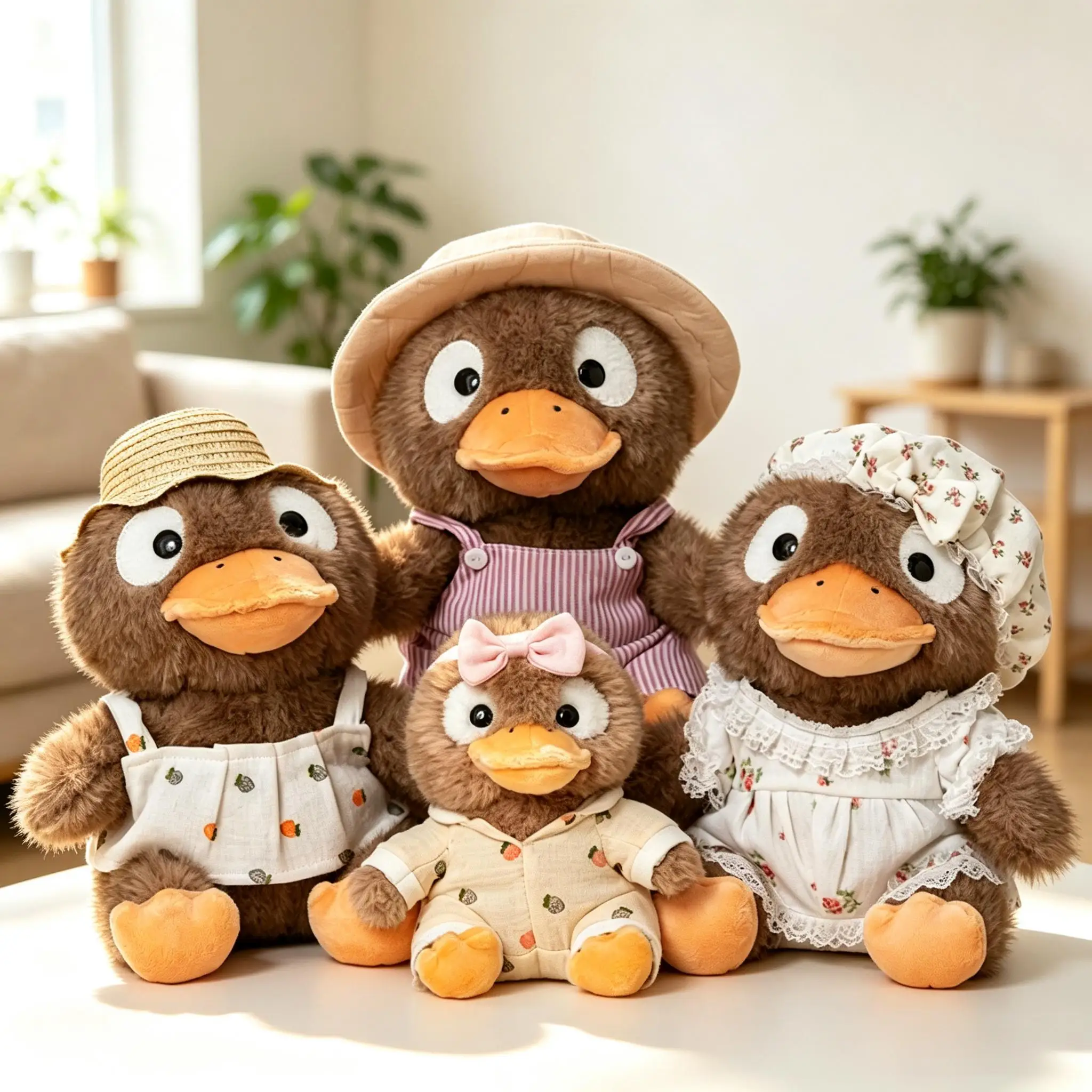 18/25cm Kawaii Cartoon Platypus Plush Toy Soft Stuffed Animal Doll Pillow Decor Companion Ornament Birthday Gift Kids Boys Girls