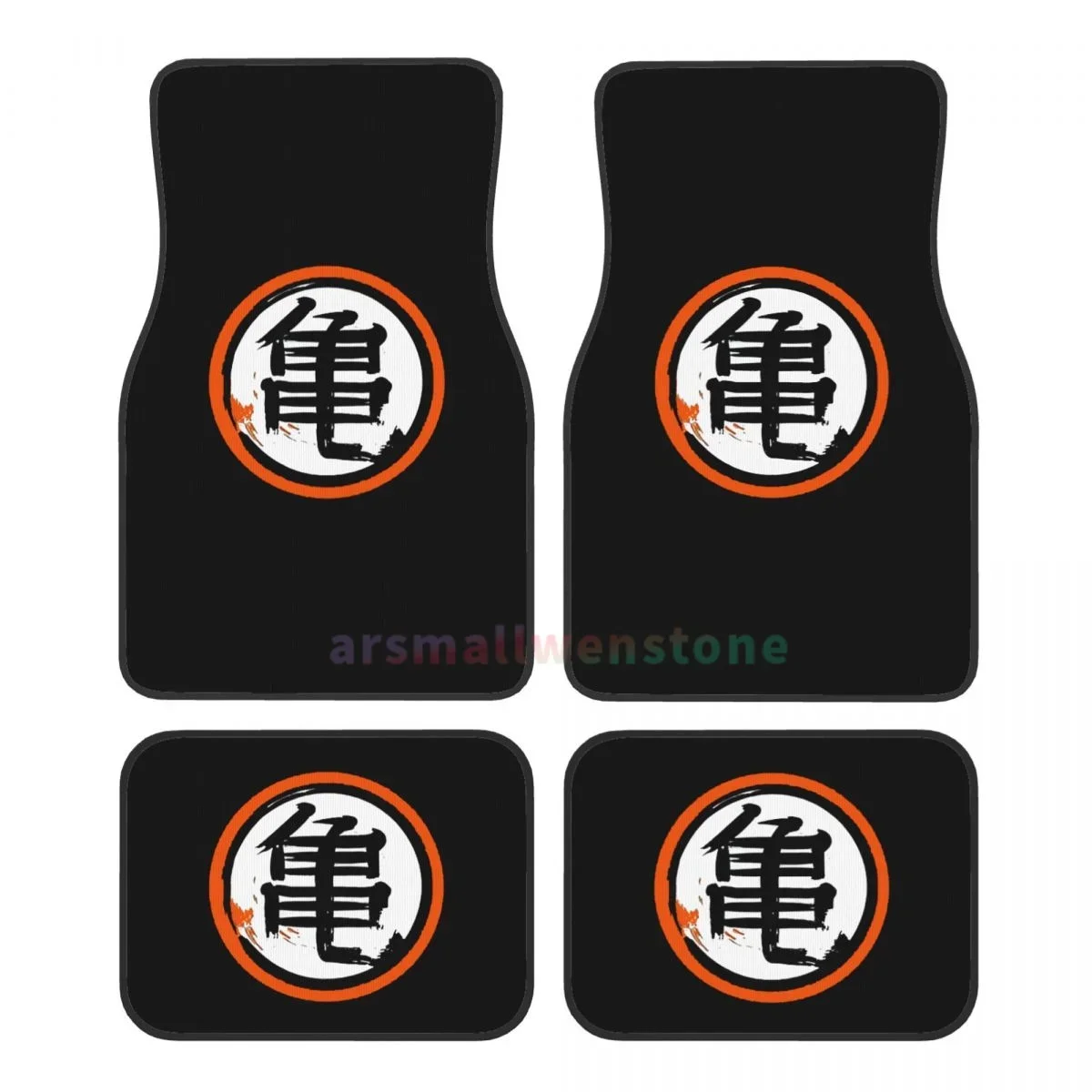 

DBZ Kanji Автомобильный Floormat Сверхмощные передние и задние резиновые коврики Защита пола ковра Подходит для большинства автомобилей