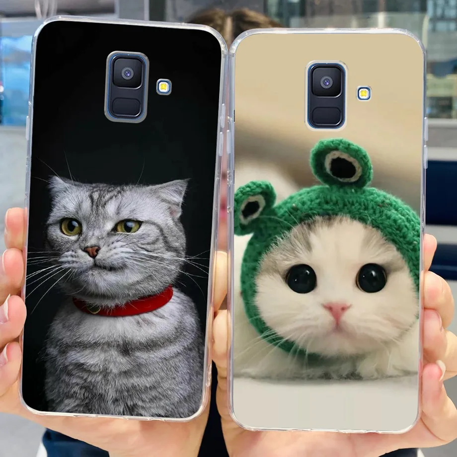 Coques For Samsung Galaxy A6 2018 phone back case SM-A600 A600F for samsung A6 plus 2018 A605 A605F A6+ Fundas protective Cover