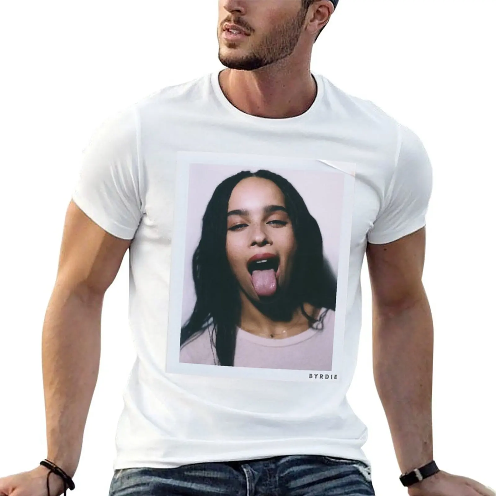 Camiseta Zoe Kravitz Everyone, camiseta de algodão, camiseta pack man, camiseta de luxo, camiseta masculina de designer