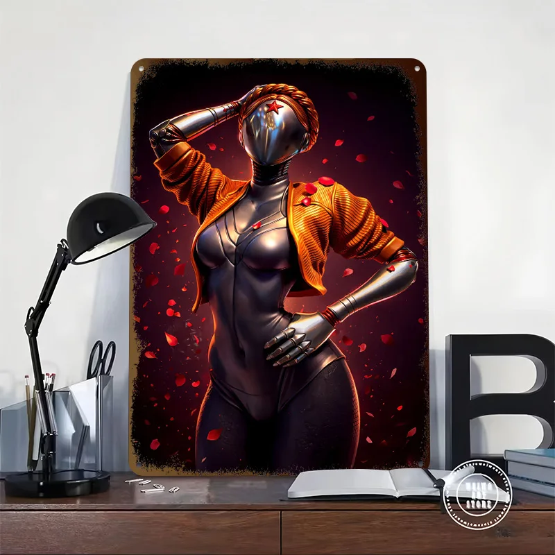 Atomic Heart Game Metal Poster Custom Wall Art Retro Vintage Tinplate Signs for Decoration Home Decor Living Room Accessories