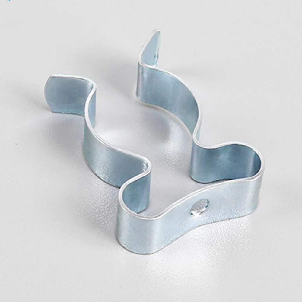 Reliable Tool Fastening Clips Made of Manganese Steel with Anti-Slip Rubber Layer for Broom Brush and Garden Tool Organization