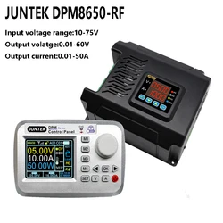 JUNTEK DPM8650-RF 60V 50AV Voltage Current Meter DC-DC Buck Power Supply Voltage Buck Converter with Wiress Control Cable