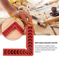 Square Right Angle Woodworking Positioning Ruler L-Shaped Auxiliary Fixture Right Angle Positioning Clamp Accurate ABS
