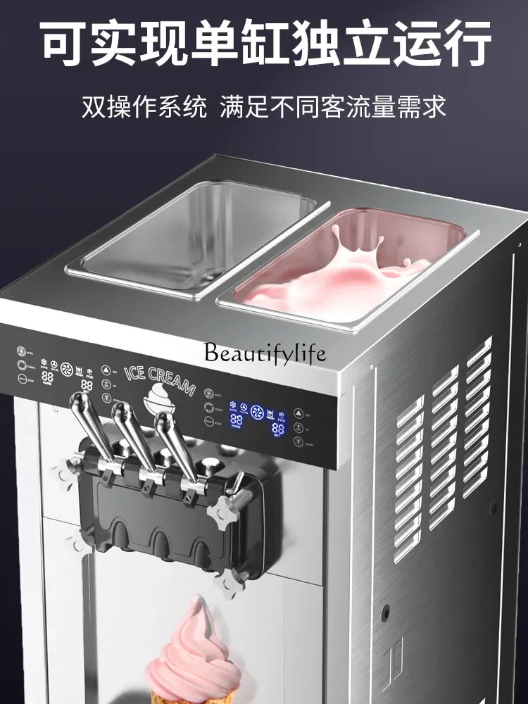 Dual System Ice Cream Machine Commercial CKX400PRO-A19 Soft Ice Cream Machine Fully Automatic