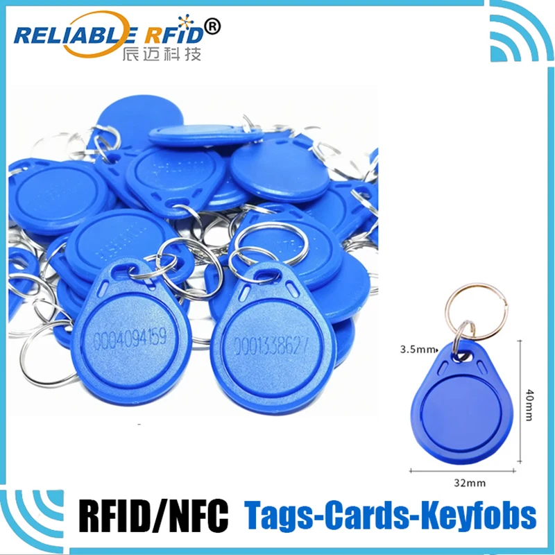 10Pcs READ ONLY ID 125KHz RFID EM4100 Door Entry Access Control High Quality Key Tag Keyfobs TK4100 Chip Proximity Card