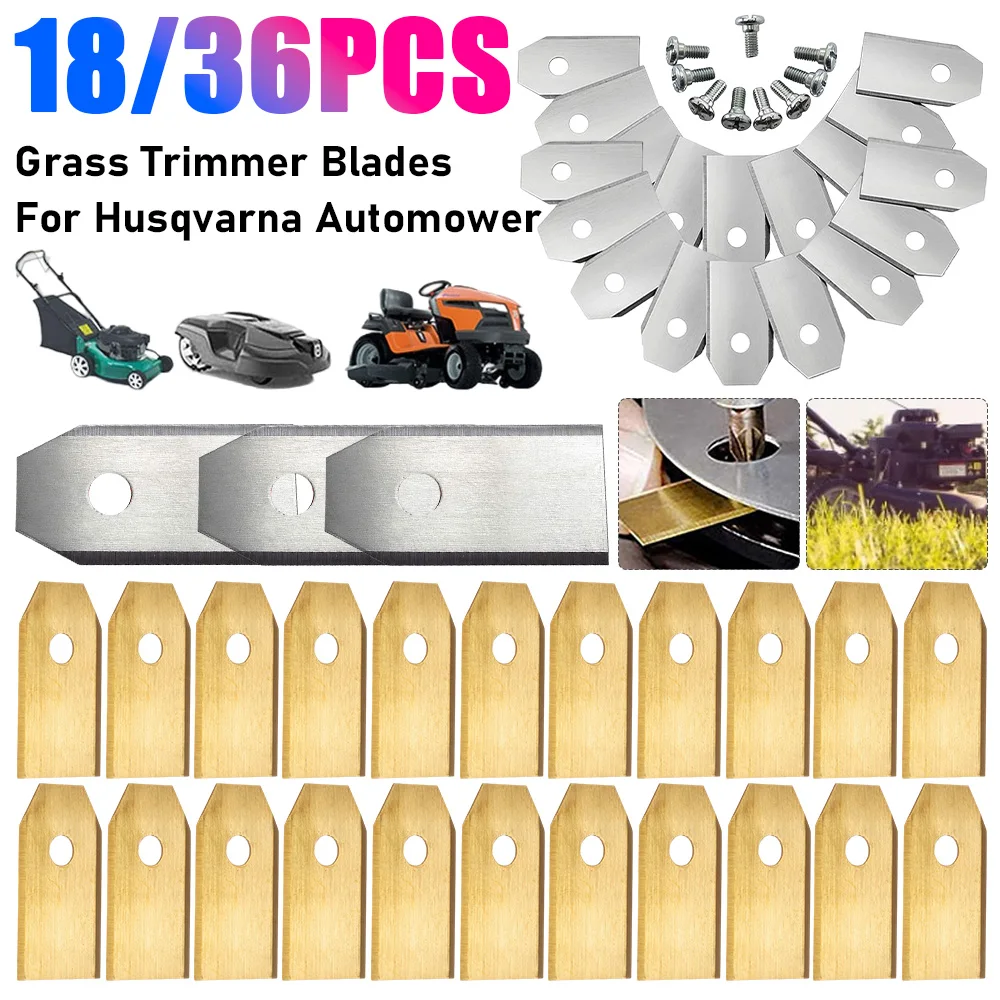 

Lawn Mower Cutting Blades Kit For Husqvarna Automower/Gardena Robotic Lawnmower Repair Accessories Stainless Steel Cutting Blade