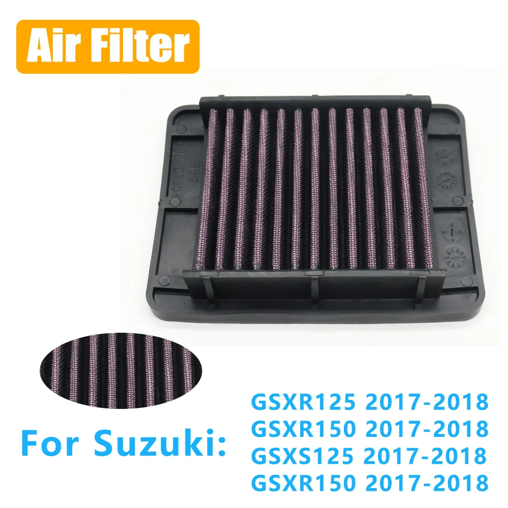 For Suzuki GSXR125 GSXR150 GSXS125 GSXR150 GSXR 125 150 GSXS 125 150 Motorcycle Accessories High Flow Air Intake Filter Clean