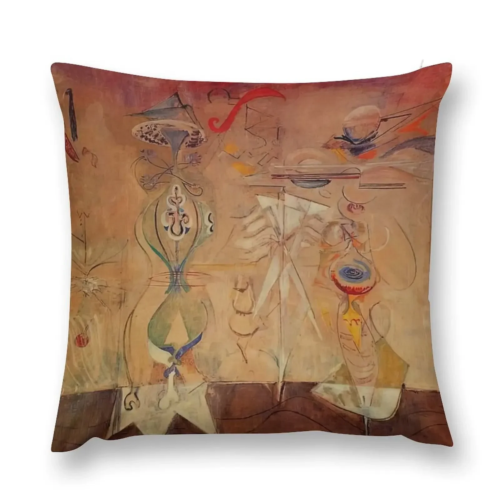 Slow Swirl at the Edge of the Sea by Mark Rothko Throw Pillow Cushion Cover Sofa Cushion pillow