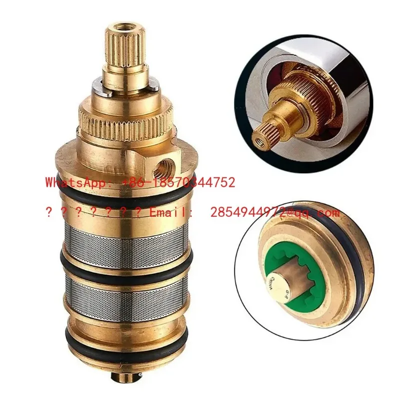 L Brass Replacement Thermostatic Showerhead Mixed Water Valve Stem Repair Kit