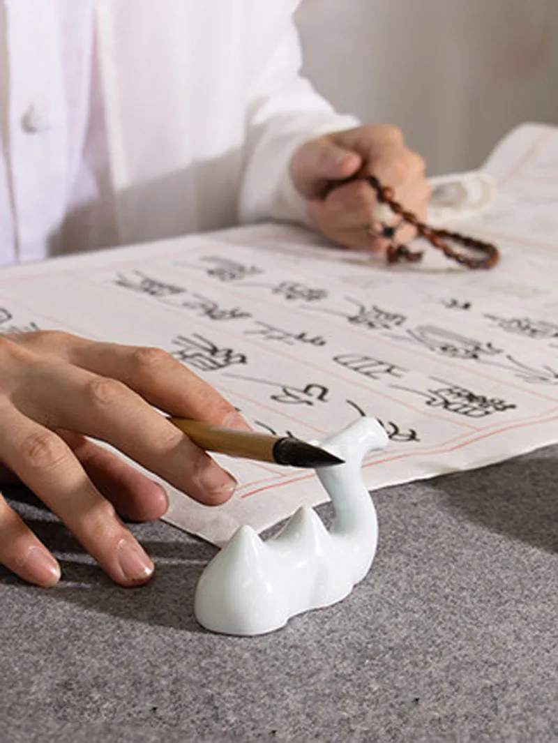 Chinese Calligraphy Copybook Seal Script Practice Half Rice Paper Qian Zi wen Heart Sutra Long Scroll Transcribe for Beginners