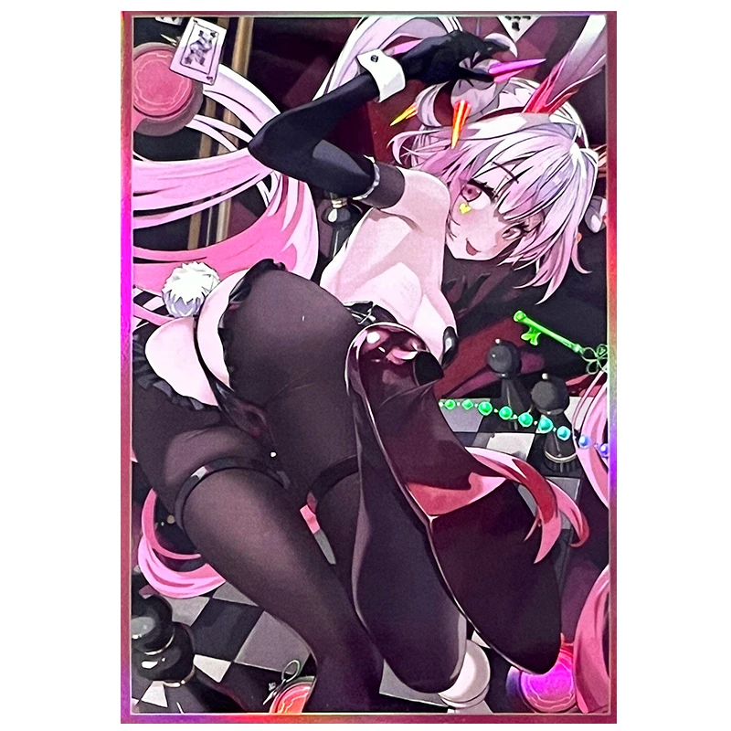 

50Pcs/set 63X90Mm Diy Yu-Gi-Oh! Maliss P White Rabbit Card Sleeve Color Flash Ygo White Rabbit Card Protection Cover Gift Toy